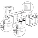  BUILT -IN GAS OVEN ZOGOR 60L فرن لون سلفر بلت ان من زكور 60 لتر