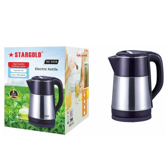 غلاية اسار جولد الزجاجية 2لتر 2200واط GLASS KETTLE2L/2200W