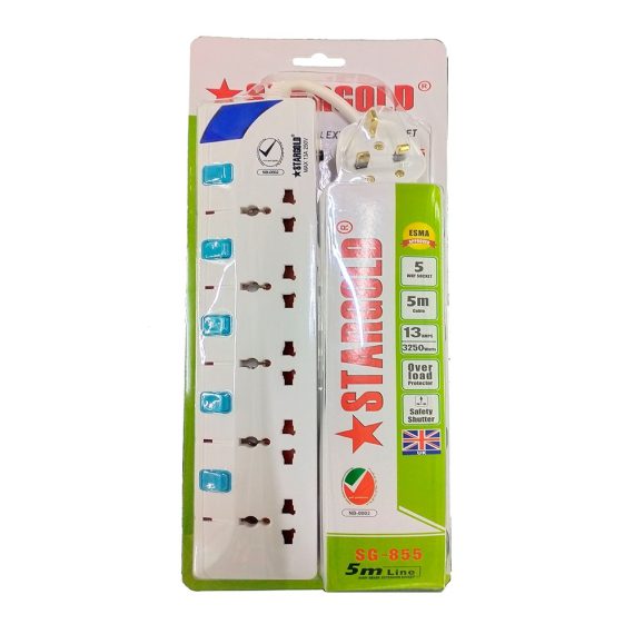 وصلة كهربائية 5متر WAY5-EXTENSION SOCKET 5M