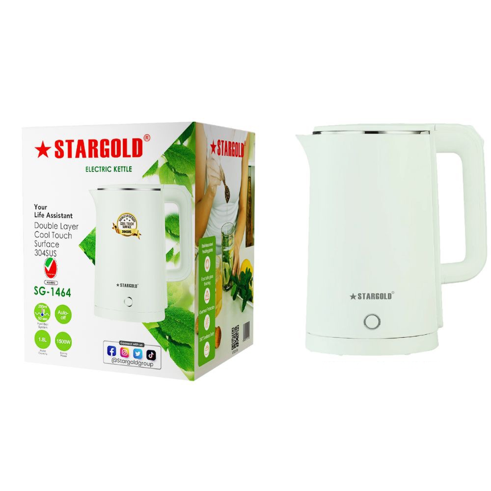 غلاية ماء استار جولد 1.80لتر 1800واط ELECRTRIC KETTLE1.80 1800W