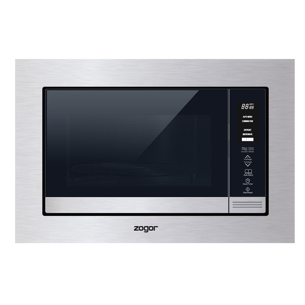   BUILT-IN MICROWAVE OVEN23L 1100 W STAINLESS STEEL ماكرويف بلت ان وفرن 1100 واط سلفر اتسنلس استيل