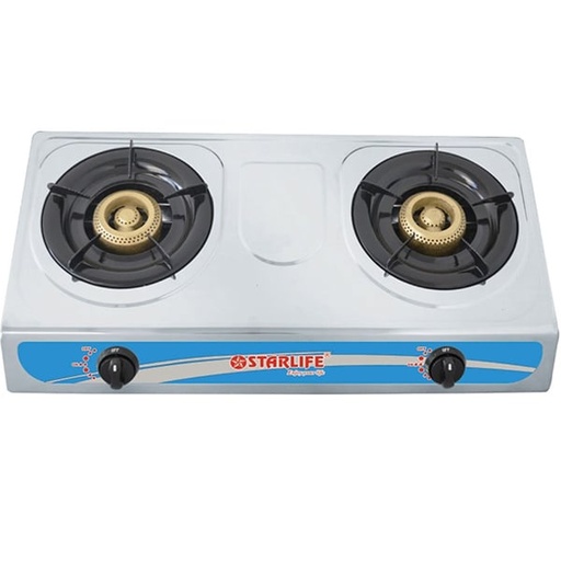 [SL-1118] طباخ غاز 2شعله استار لايف BURNER GAS COOKR