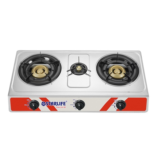 [SL-1119] موقد غاز 3شعله استار لايف  AUTO IGNITION GAS STOVES