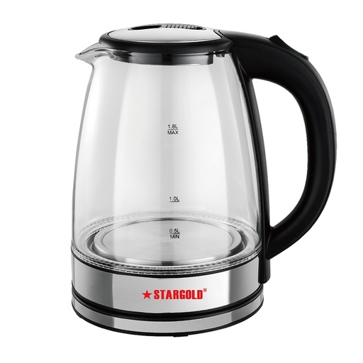 [SG-1451] غلاية كهربائية من استار جو لد 1.80لتر1500واط  SG ELECTRIC KETTLE 1.80L 1500W